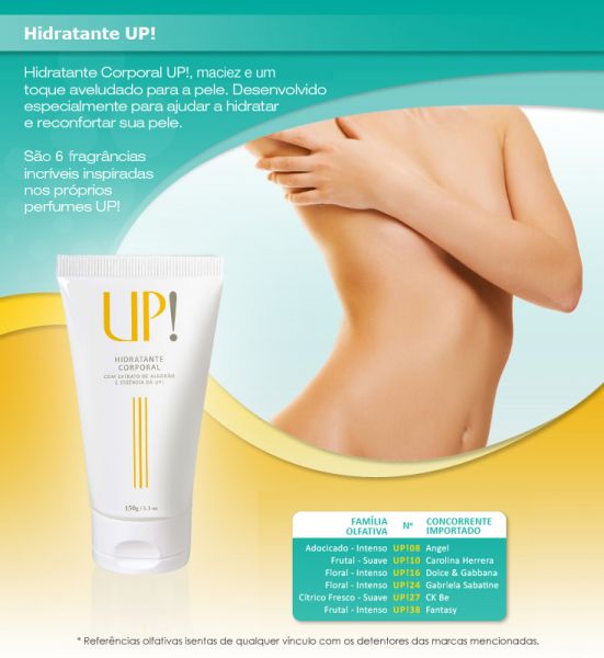 Hidratante Corporal Importado Up! 150g